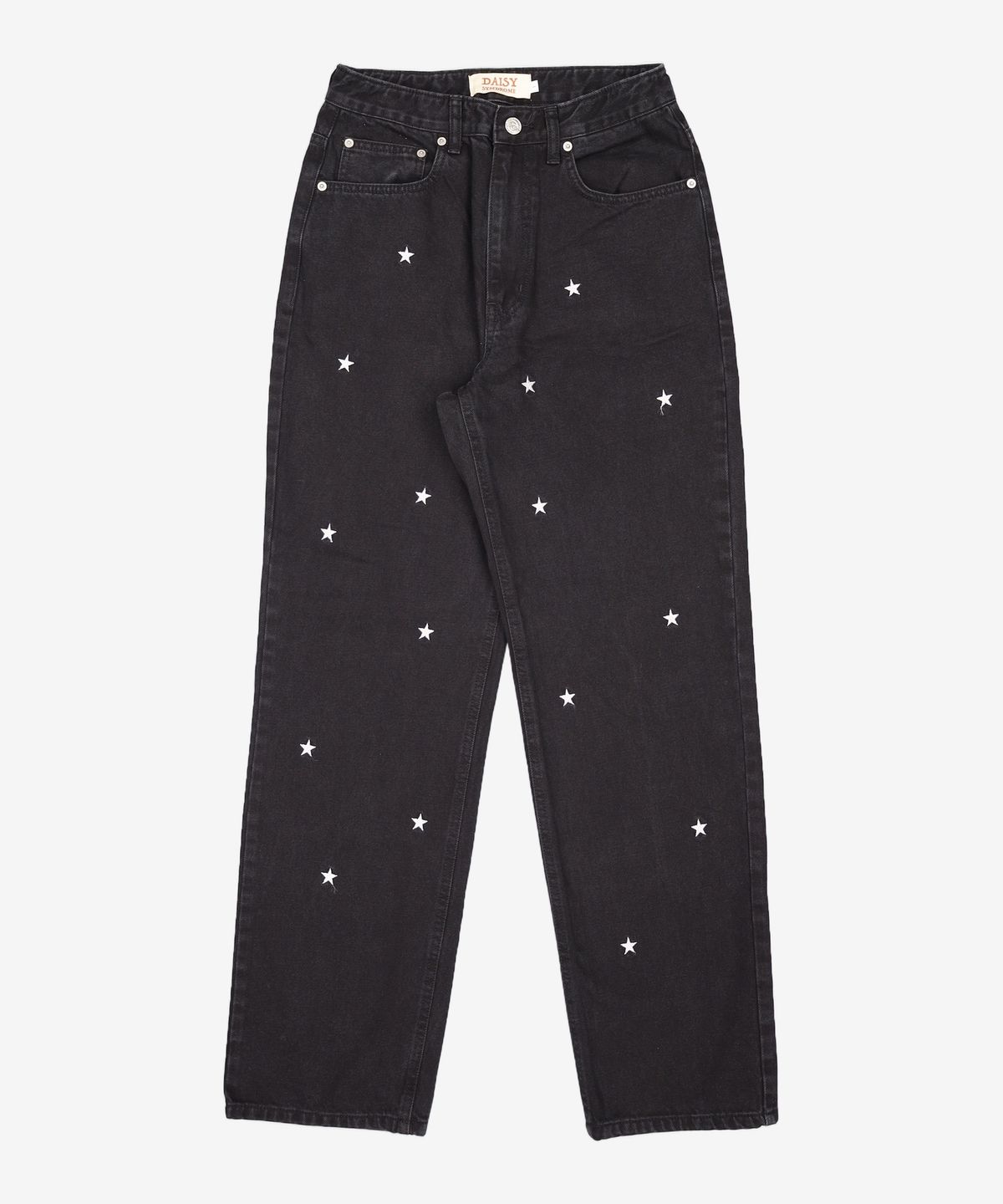 데이지신드롬(DAISY SYNDROME) STRAIGHT STAR DENIM PANTS / Black 1