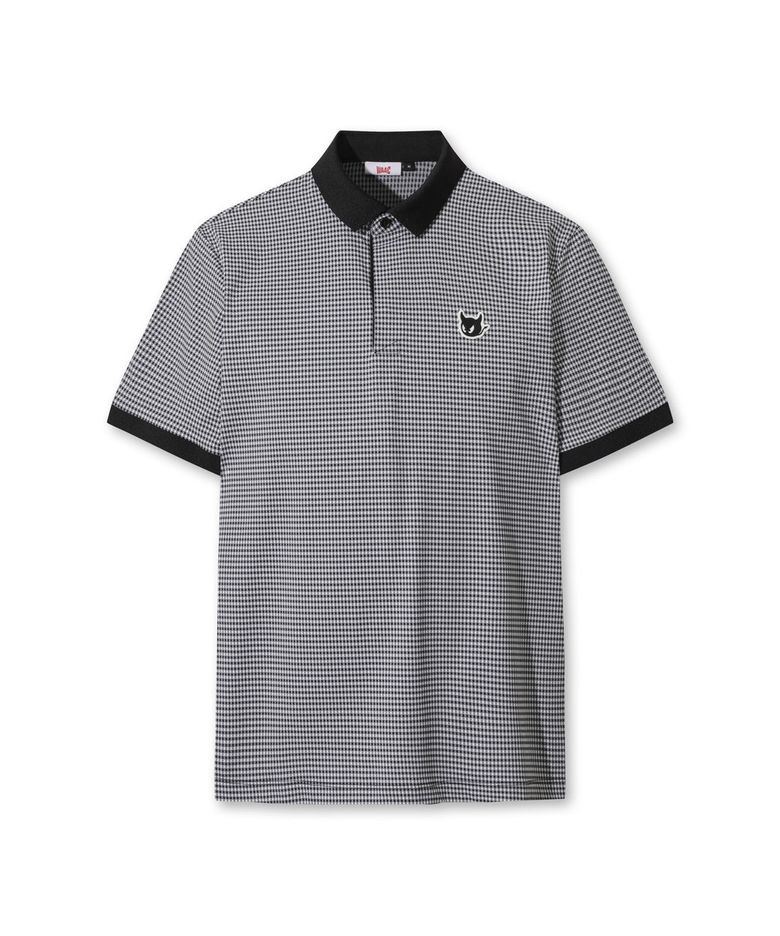 WAACKY Check Pattern Polo WMTCM26207BKX