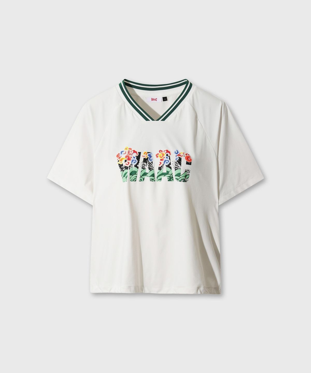 왁(WAAC) [WAAC X EG1] Women V-neck Top WWTCA26541WHX