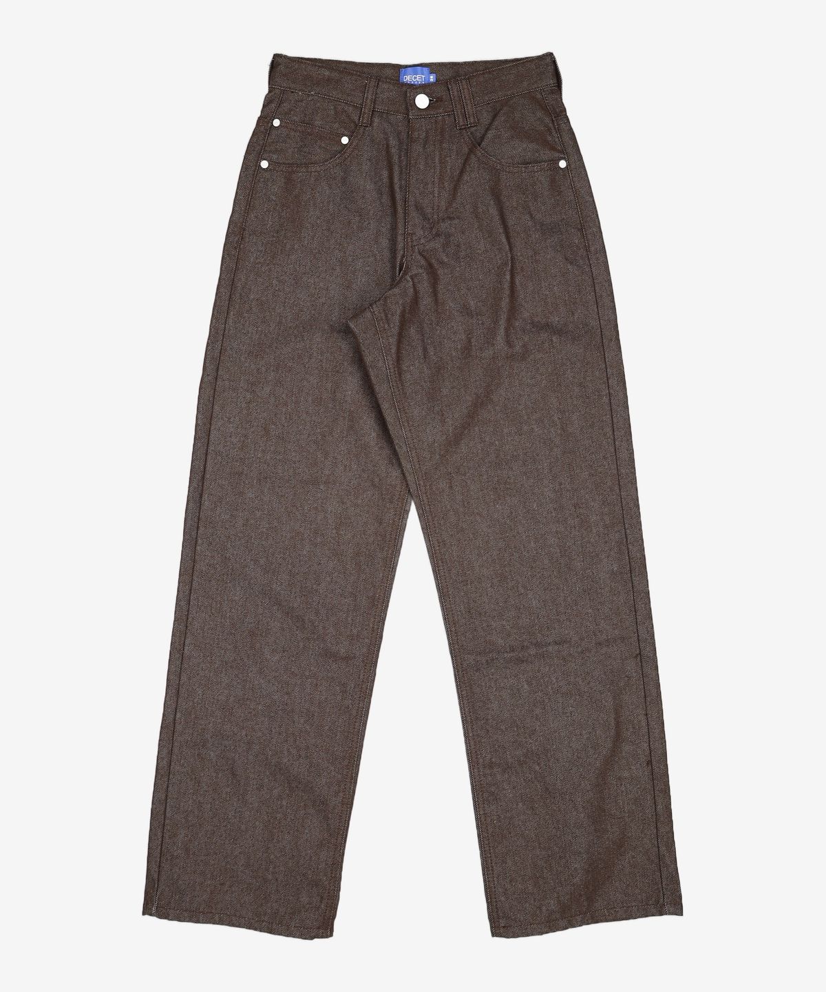 데케트(DECET) Mid Rise Wide Jeans DCPT027AshBlack 26