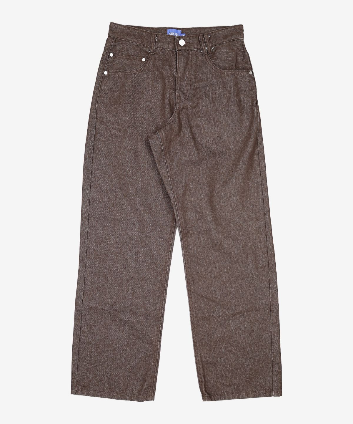 데케트(DECET) Mid Rise Wide Jeans DCPT027CPBrown 26