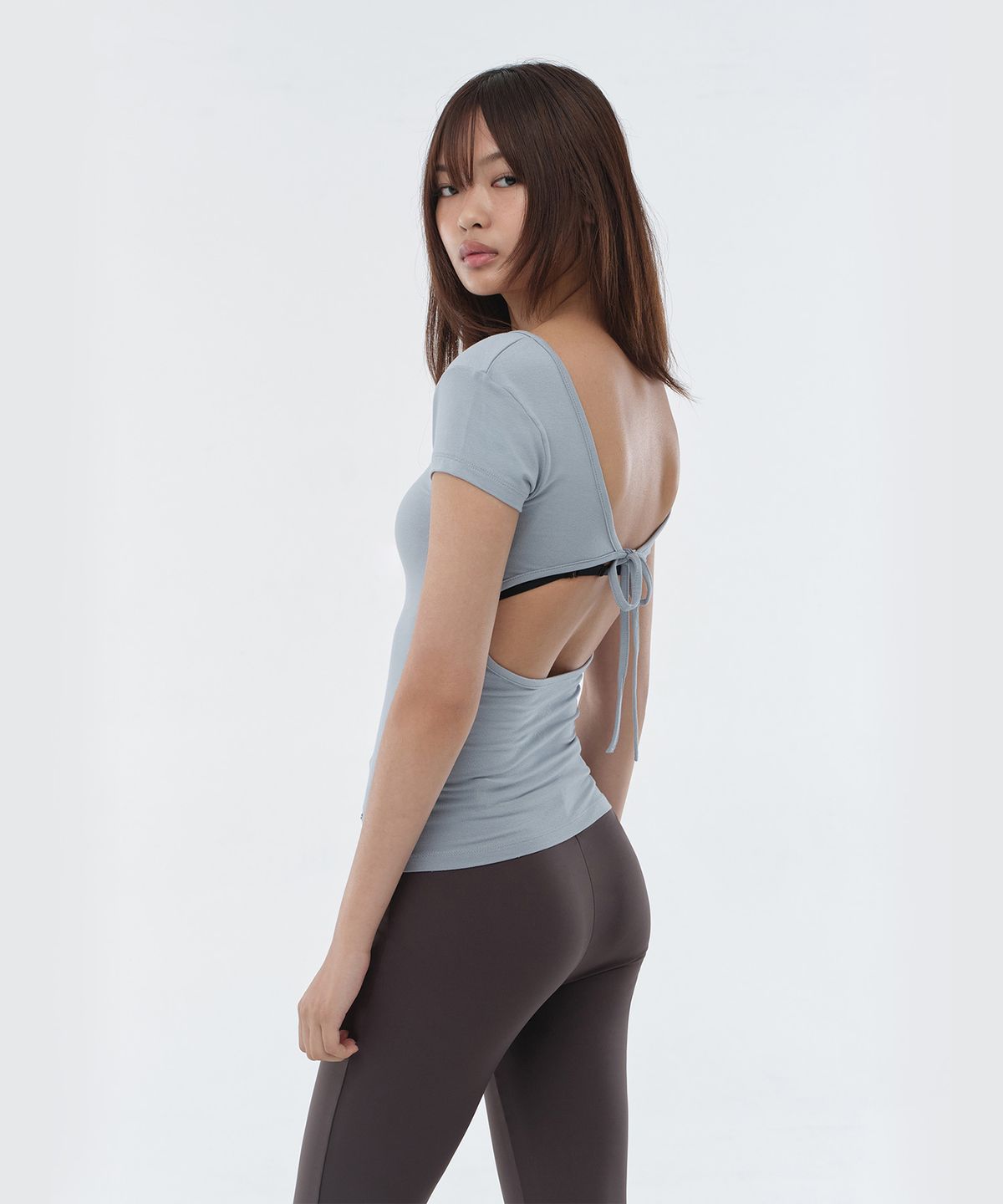 콘치웨어(CONCHWEAR) 백 오픈 반팔 티셔츠 (6colors)