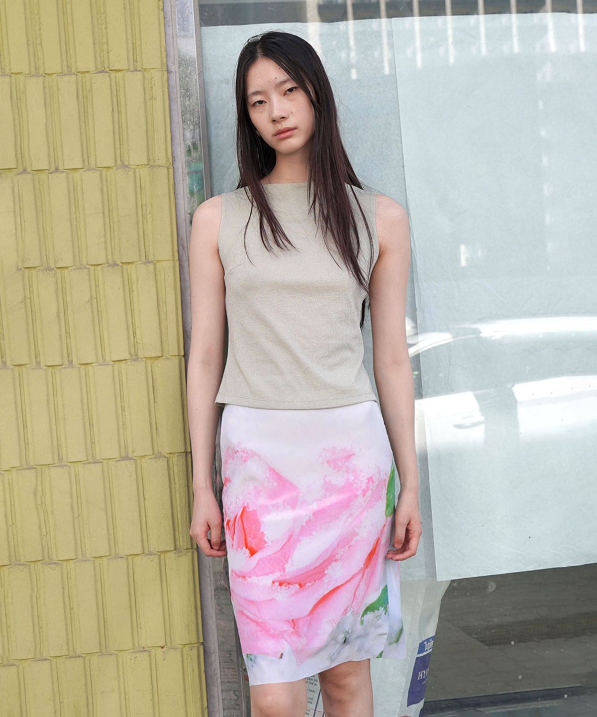 누아누(NUUANU) Lumine Top_Pale Sage