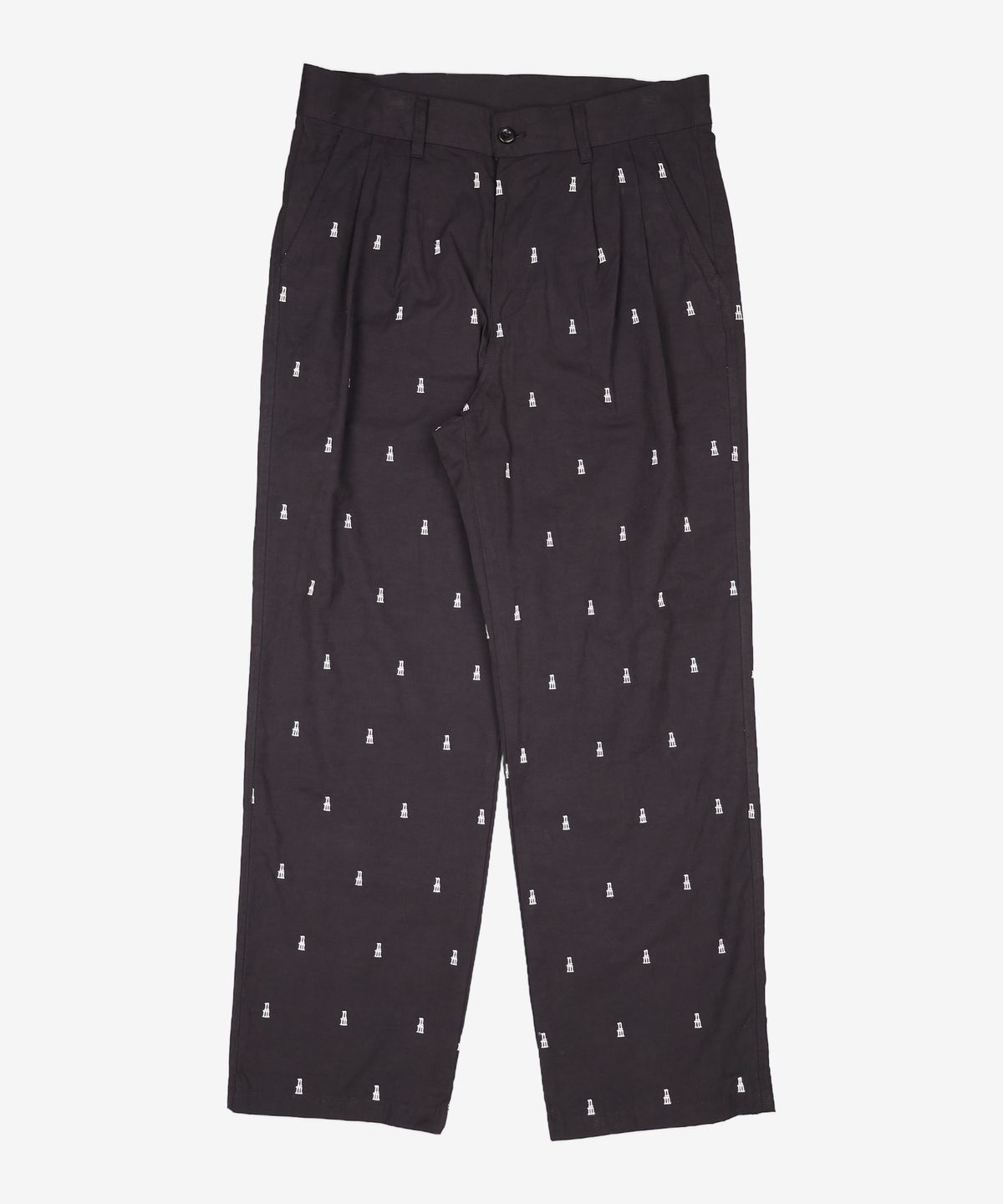 노매뉴얼(NOMANUAL) NM VERTICAL PATTERN PANTS  - BEIGE L