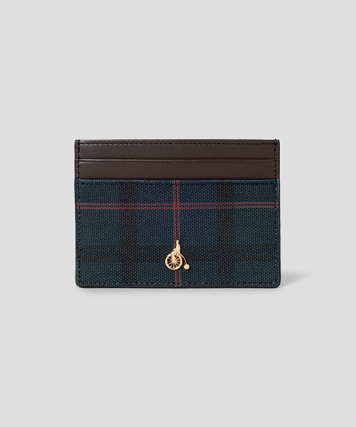 빈폴 액세서리(BEANPOLE ACCESSORY) 블리 낱장 카드지갑(체크 PVC)  그린