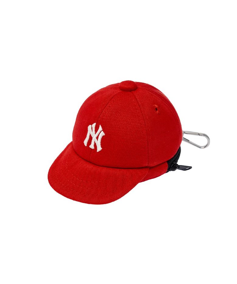 베이직 볼캡 파우치 키링 NY (Red)