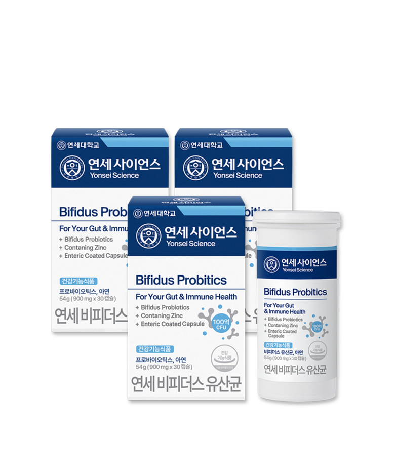 연세 비피더스 유산균 (450mg x 30캡슐) 3박스 (3개월분)