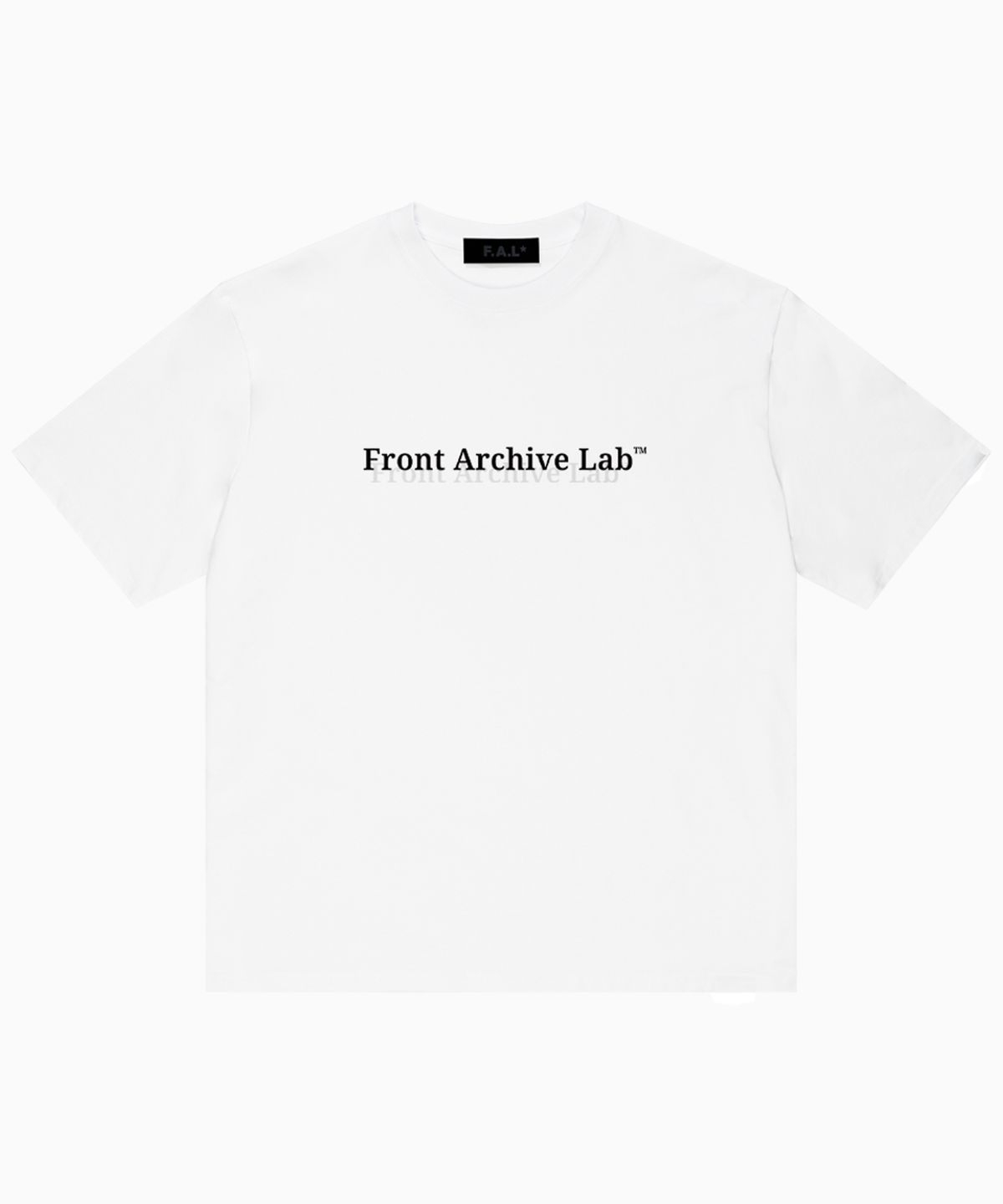 프론트아카이브랩(FRONT ARCHIVE LAB) SERIF 헤비웨이트 반팔 티셔츠 [화이트]