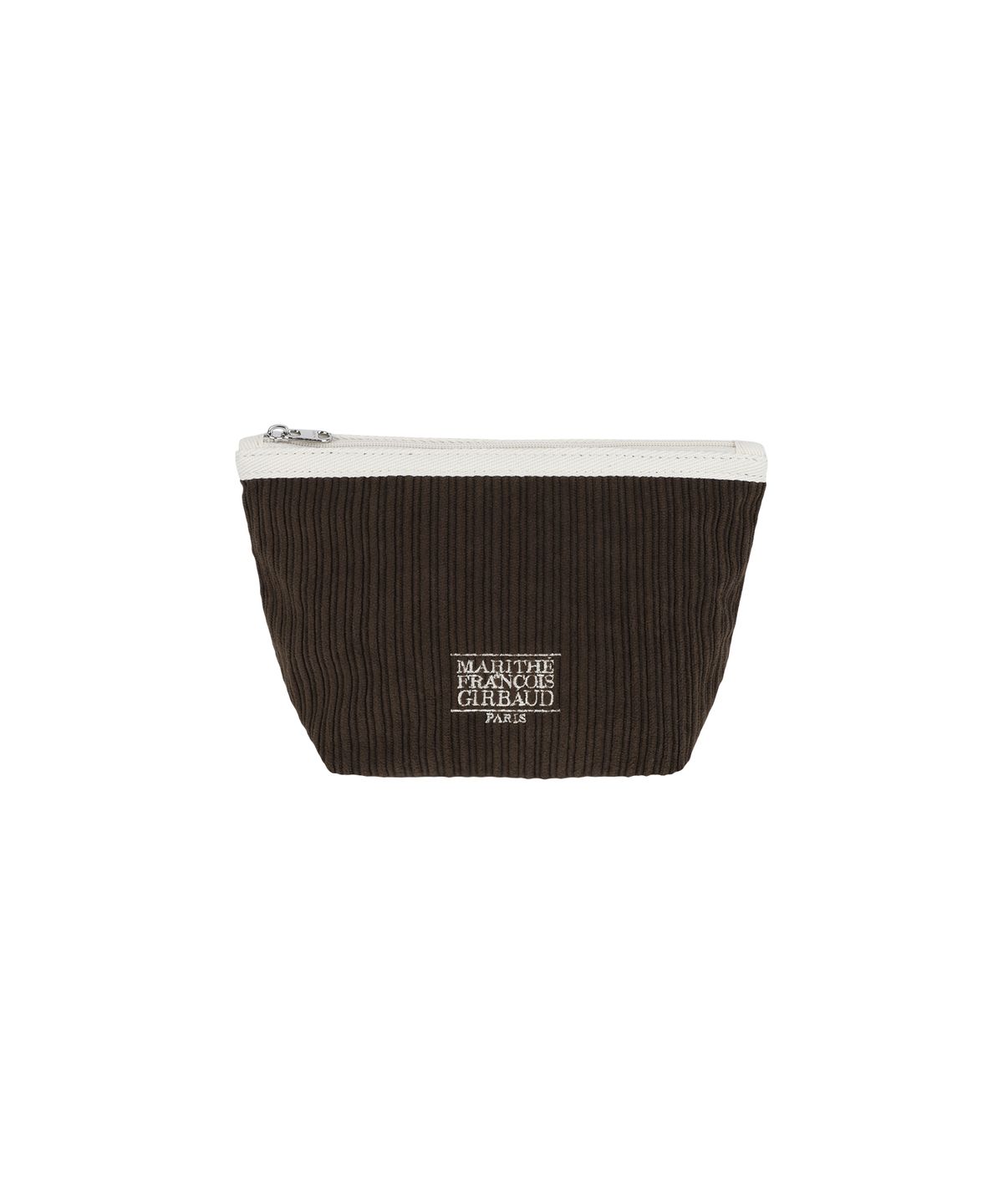 마리떼 프랑소와 저버(MARITHÉ + FRANҪOIS GIRBAUD) CLASSIC LOGO CORDUROY POUCH brown