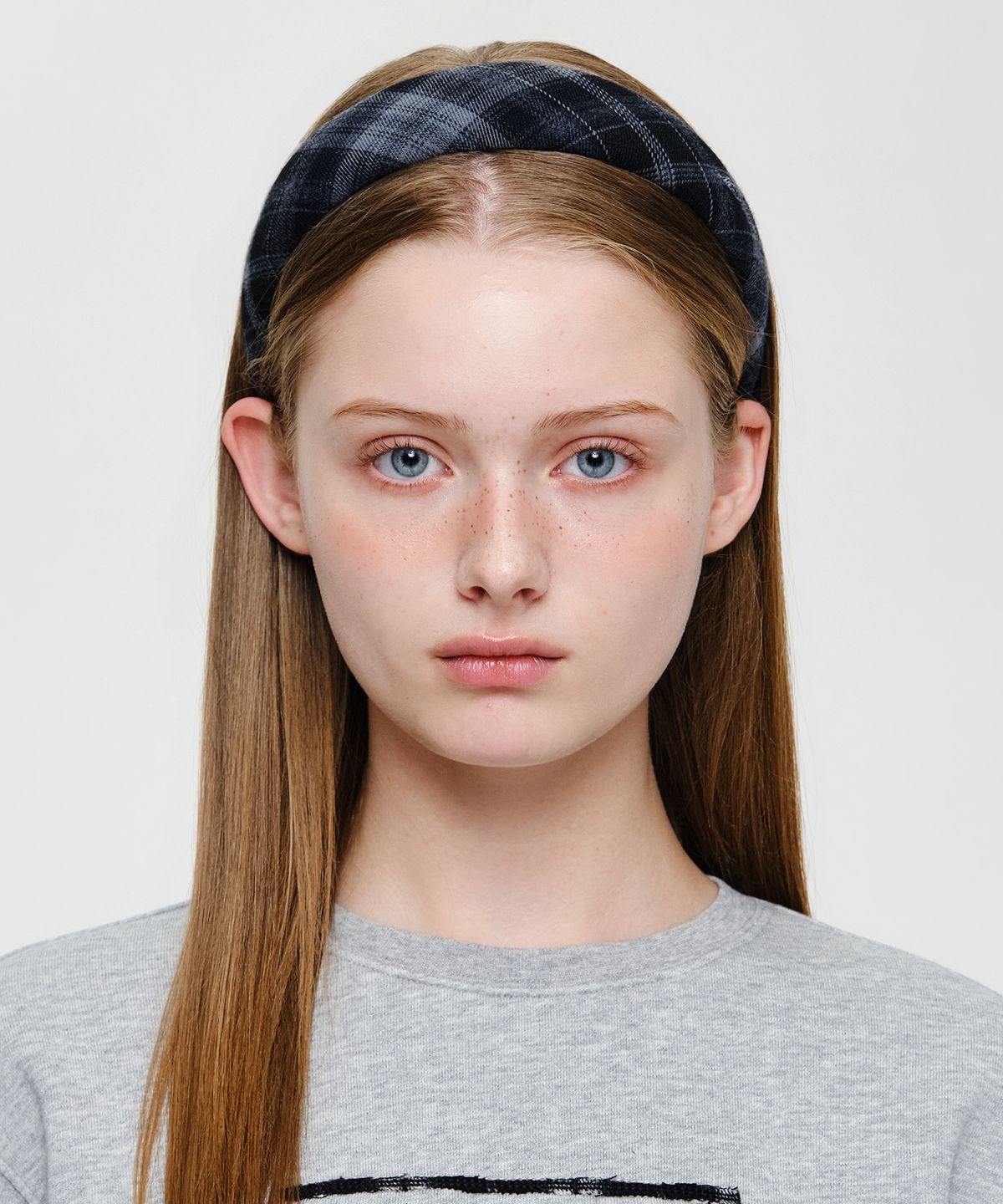 마리떼 프랑소와 저버(MARITHÉ + FRANҪOIS GIRBAUD) CHECK HAIRBAND navy