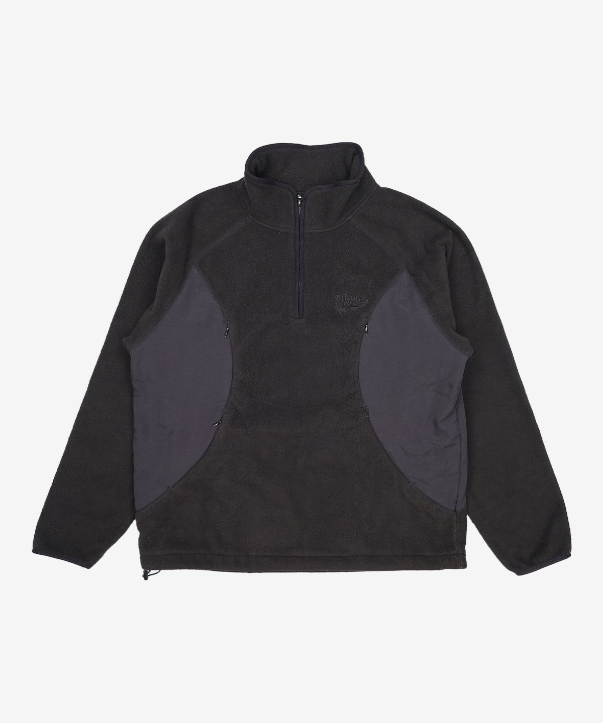피지컬 디파트먼트(PHYSICAL DEPARTMENT) COLOR BLOCK FLEECE ANORAK BLACK M