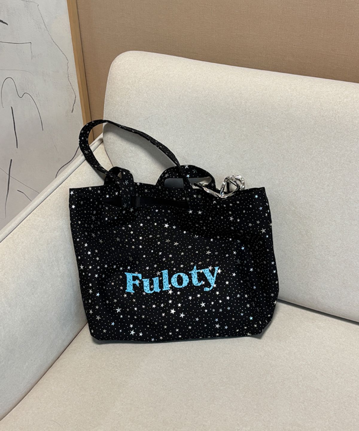 풀로티(FULOTY) Star vintage eco bag black
