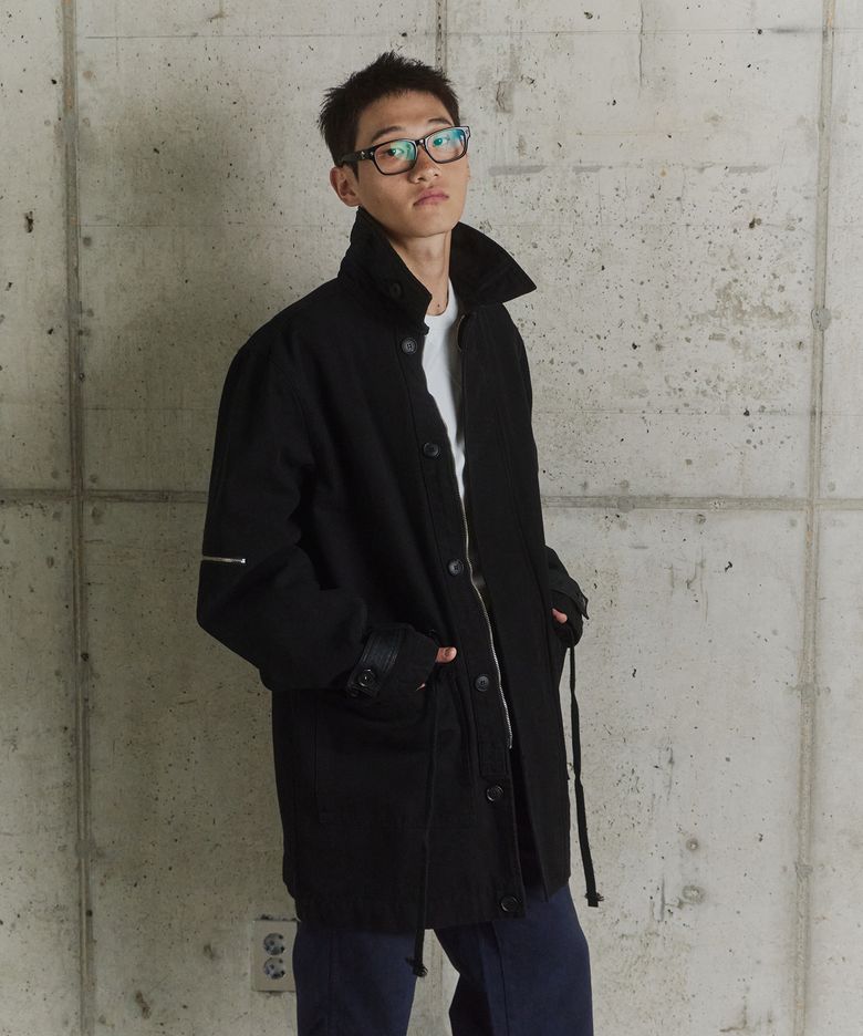 Vintage Cut-Out Washed Cotton Parka