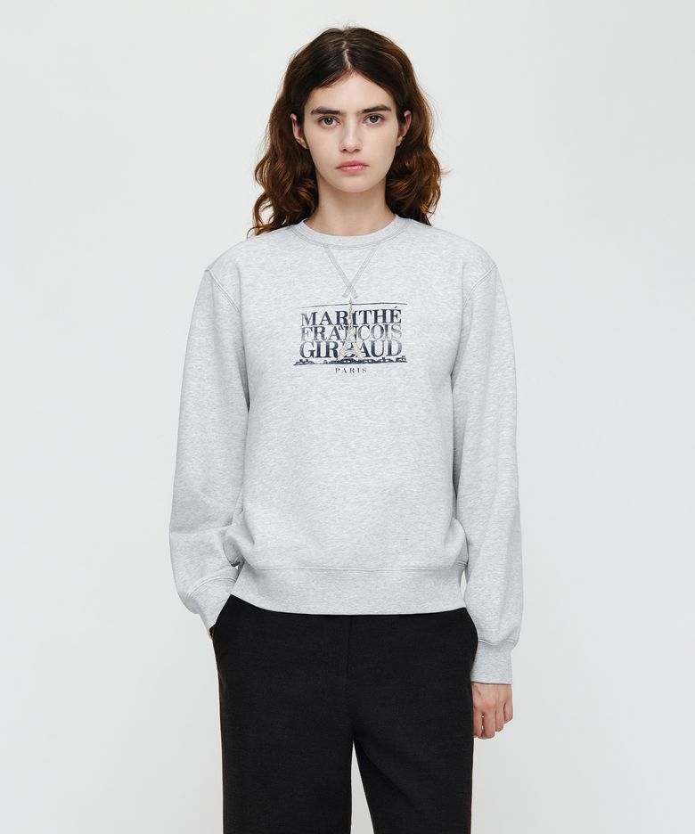 EIFFEL CLASSIC LOGO SWEATSHIRT light heather gray