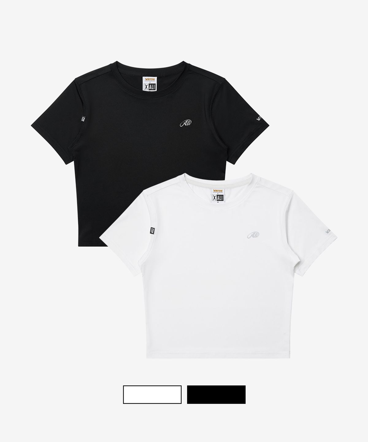 웨이든(WAYDN) [2PACK]ALI THE GREATEST 크롭 우먼 숏 슬리브