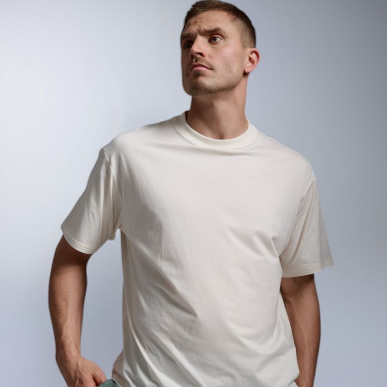 (공용) 모션 오버사이즈드 텐셀 티셔츠_UR7652ACHK-CHK