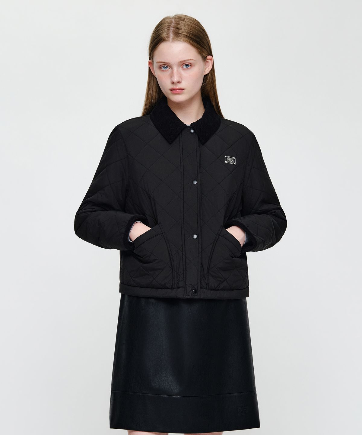 마리떼 프랑소와 저버(MARITHÉ + FRANҪOIS GIRBAUD) W COLLAR PADDED JACKET black