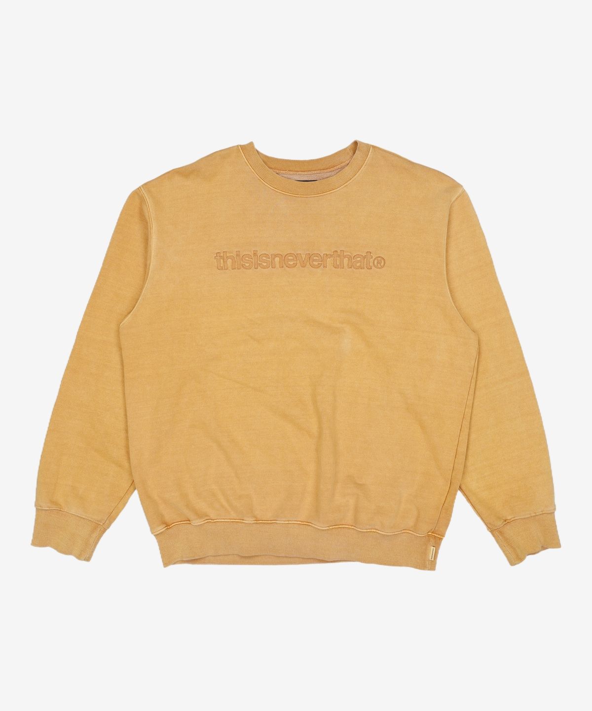 디스이즈네버댓(THISISNEVERTHAT) T-Logo Crewneck Amber L