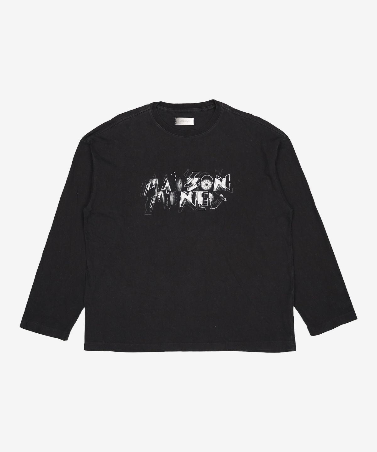 메종미네드(MAISON MINED) CUBIC STRUCTURE LONG SLEEVE BLACK L