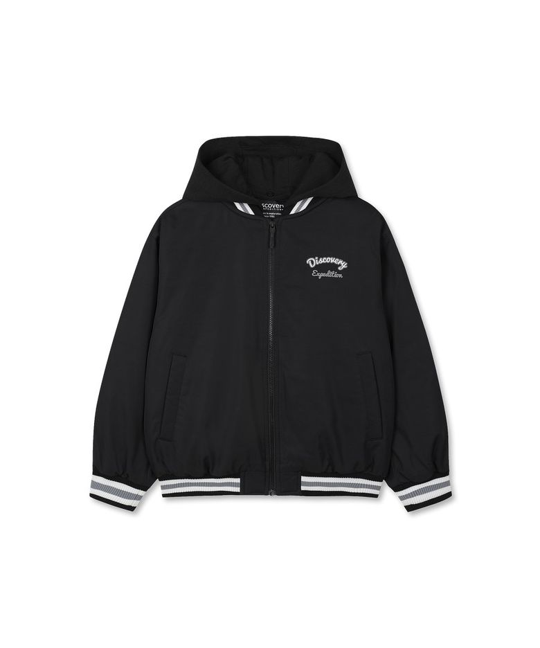 키즈 후드 탈착 봄버 자켓 (BLACK)