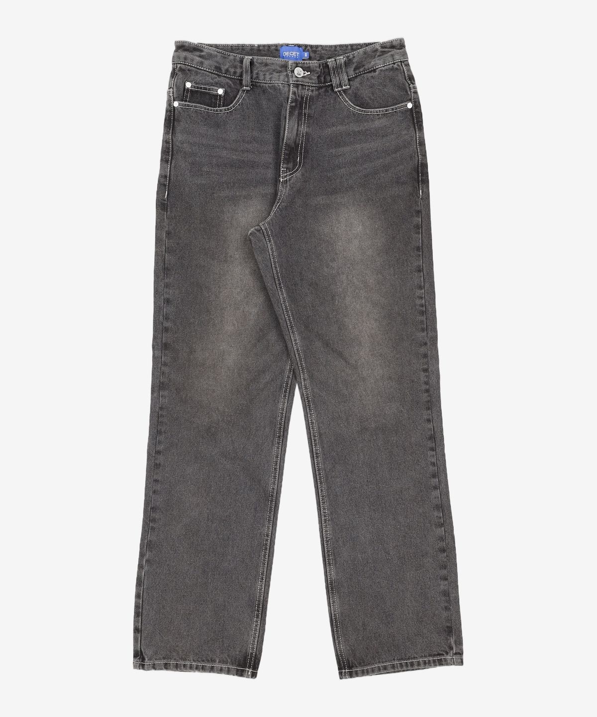 데케트(DECET) Dawn Semi Wide Jeans DCPT002Black 30