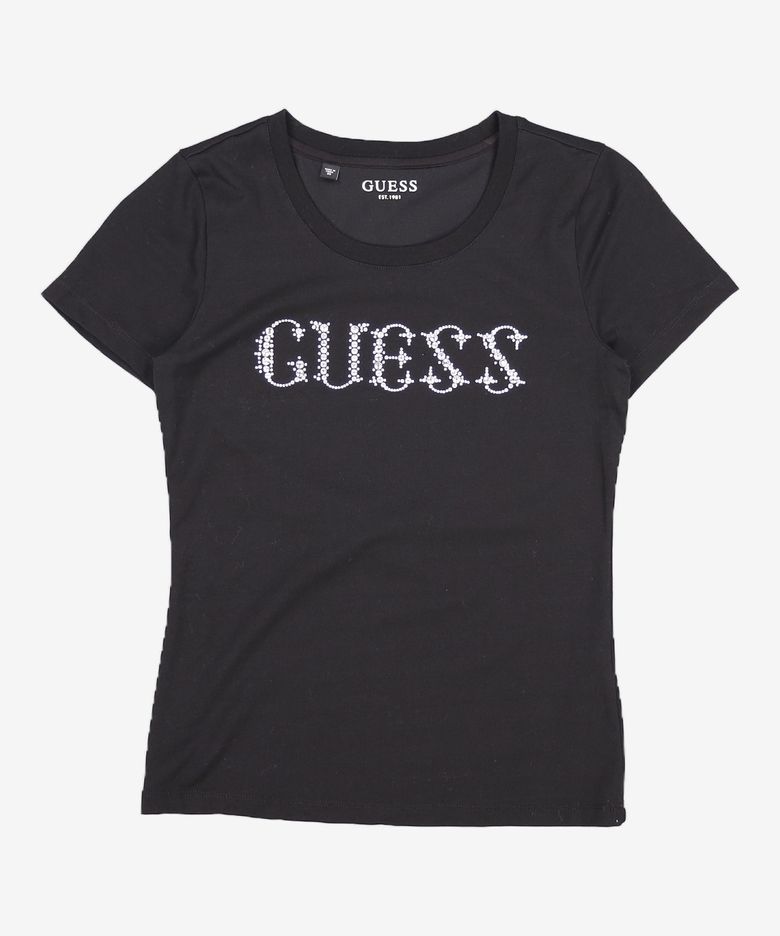 여성 블링 GUESS 반팔티 XS