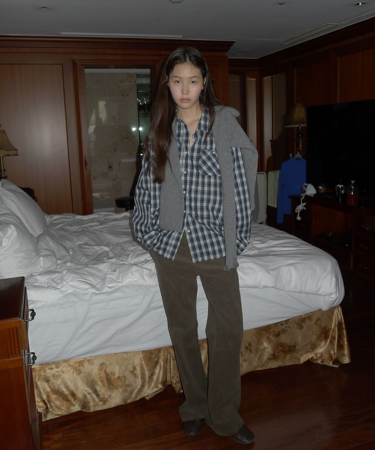 108파운드(108POUND) City Low Corduroy Slacks_Khaki