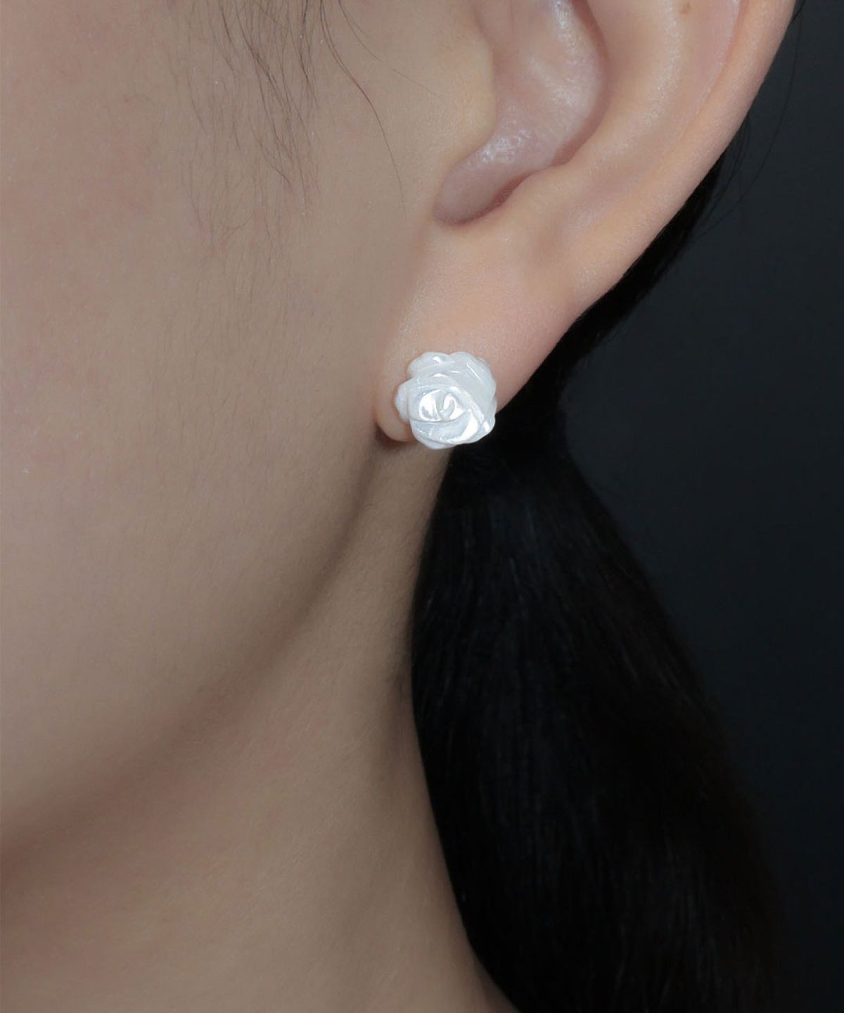 로아시(LOASI) rose petal trace earring