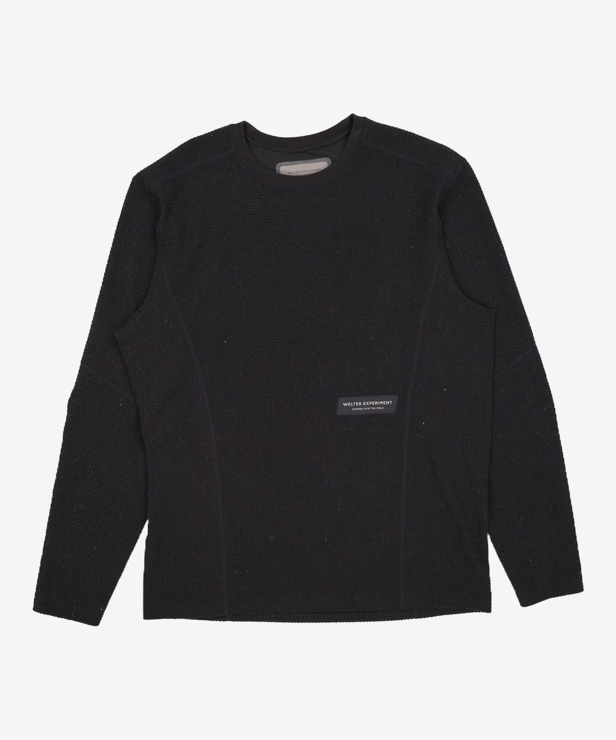 웰터 익스페리먼트(WELTER EXPERIMENT) SQUARE FLEECE PULLOVER_BLACK_WLT023 XXXL