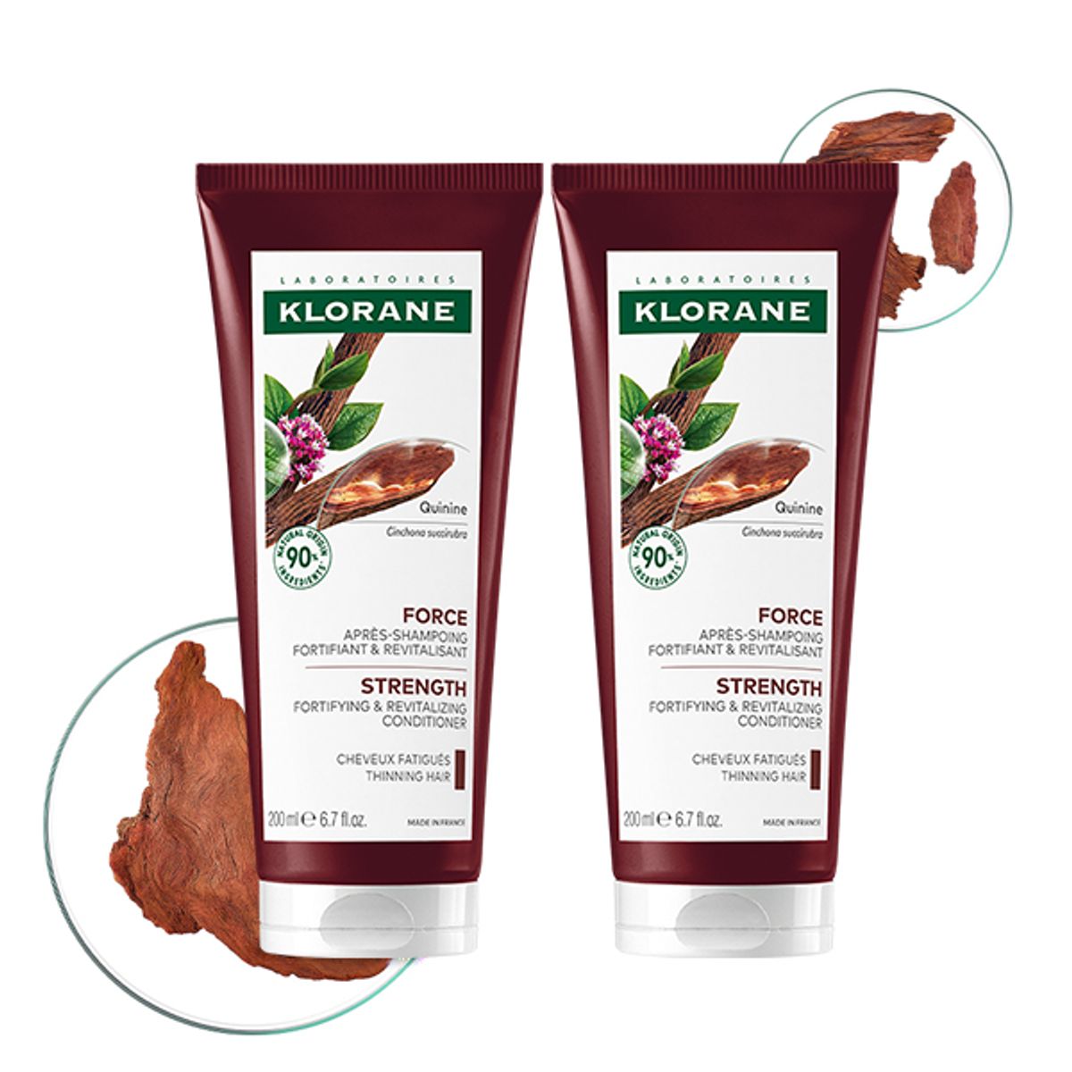 클로란(KLORANE) 퀴닌 컨디셔너 200ml 2개