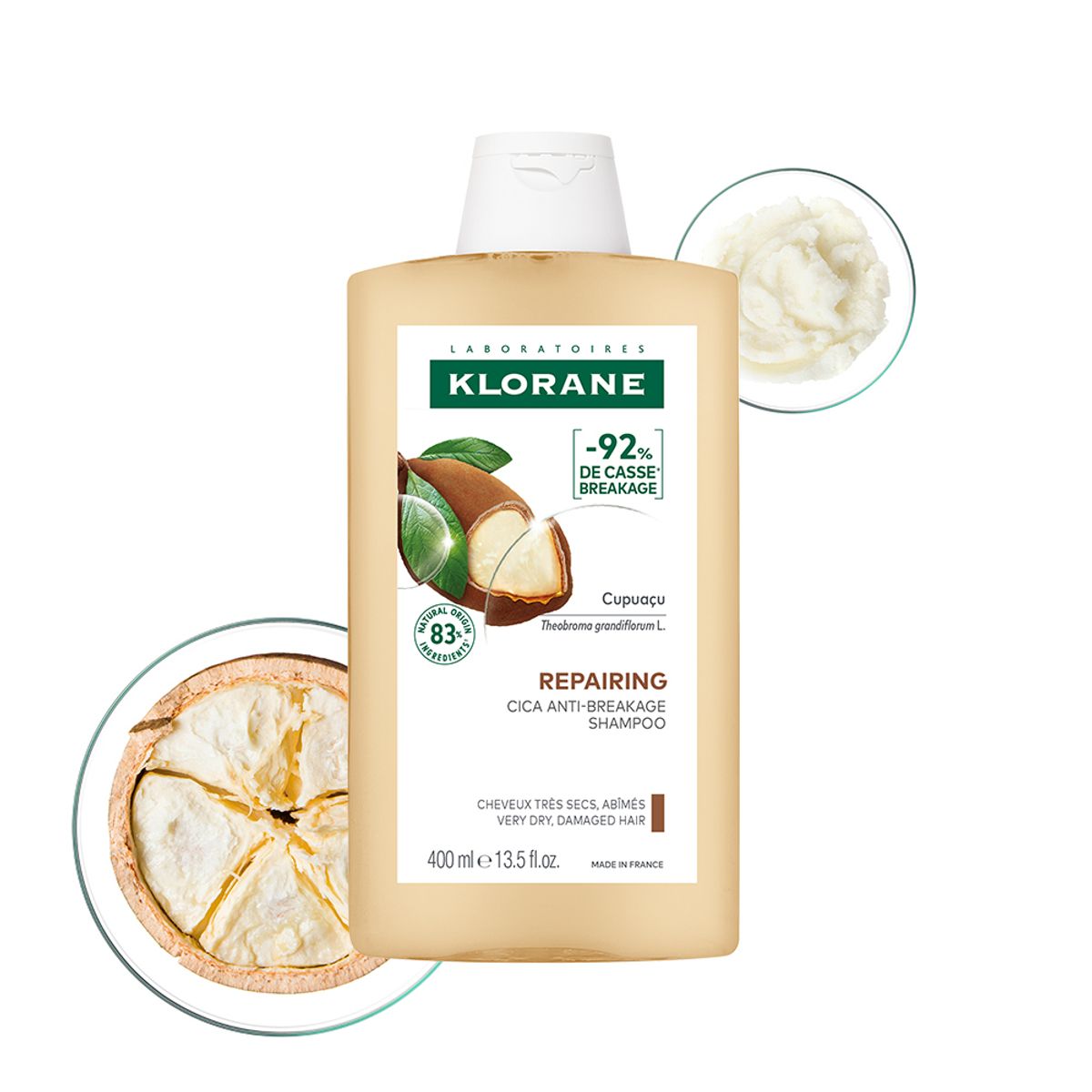 클로란(KLORANE) 쿠푸아수버터 리페어 샴푸 400ml