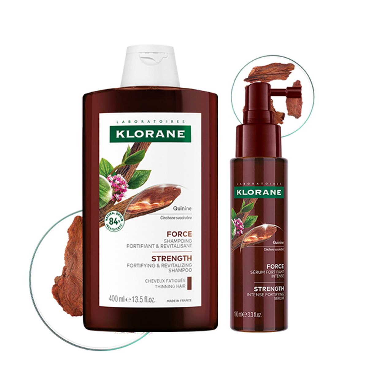 클로란(KLORANE) 퀴닌 에델바이스 샴푸 400ml+세럼 100ml