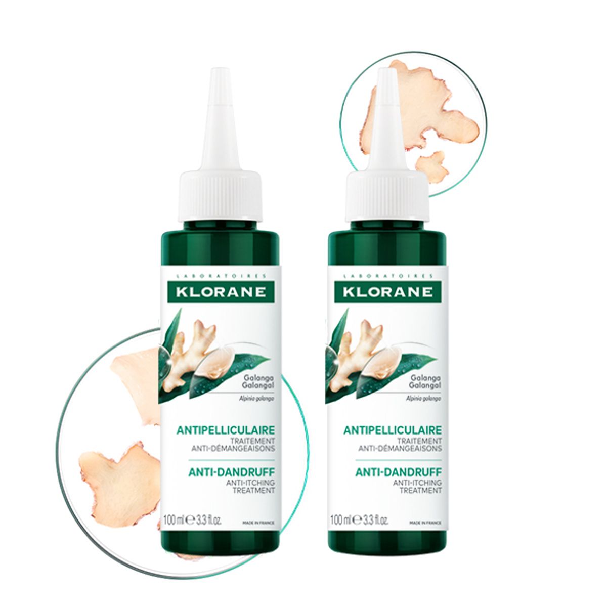 클로란(KLORANE) 갈랑가 안티 댄드러프 앰플 100ml 2개