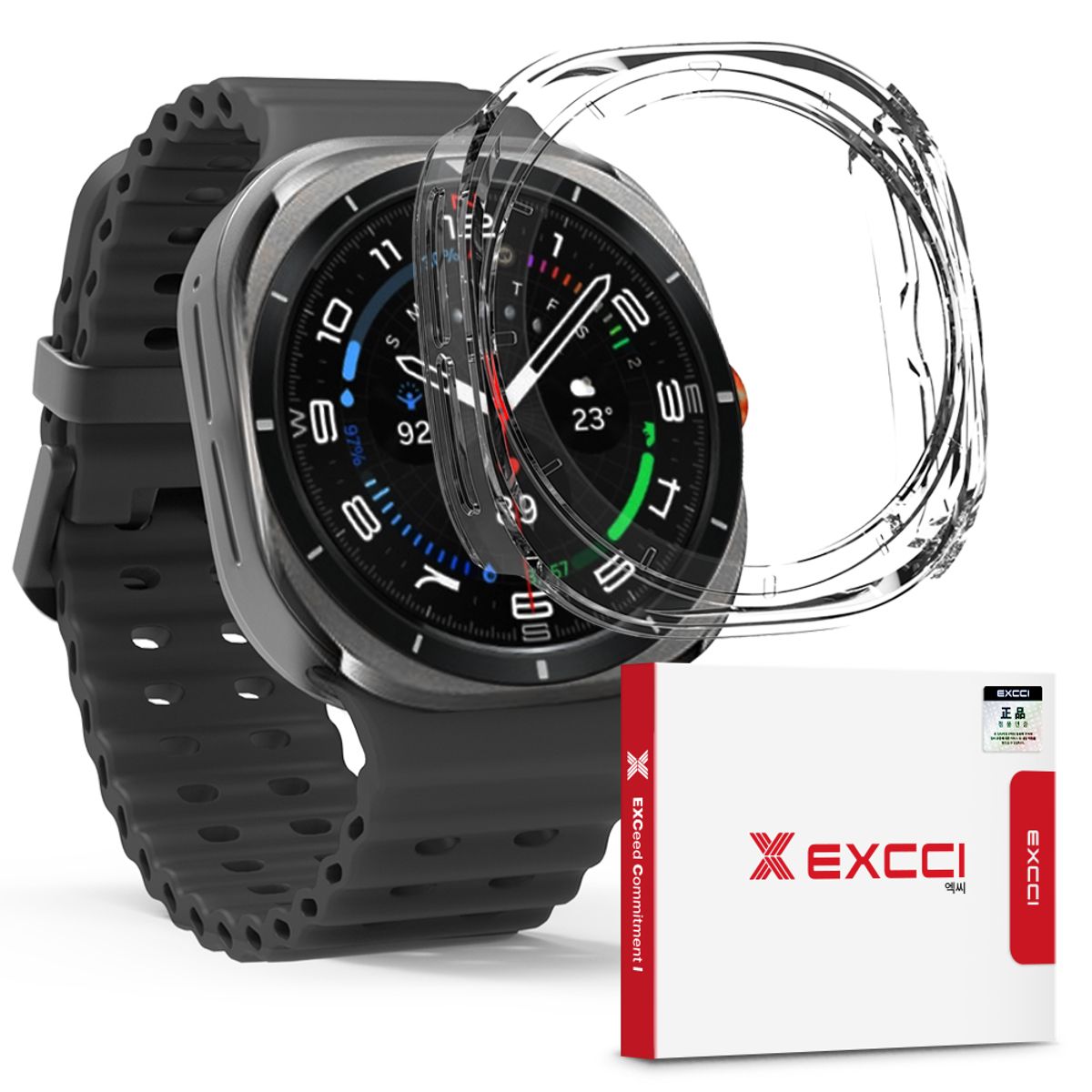 엑씨(EXCCI) 갤럭시워치 울트라2 슬림 투명 액정 보호 케이스 47mm