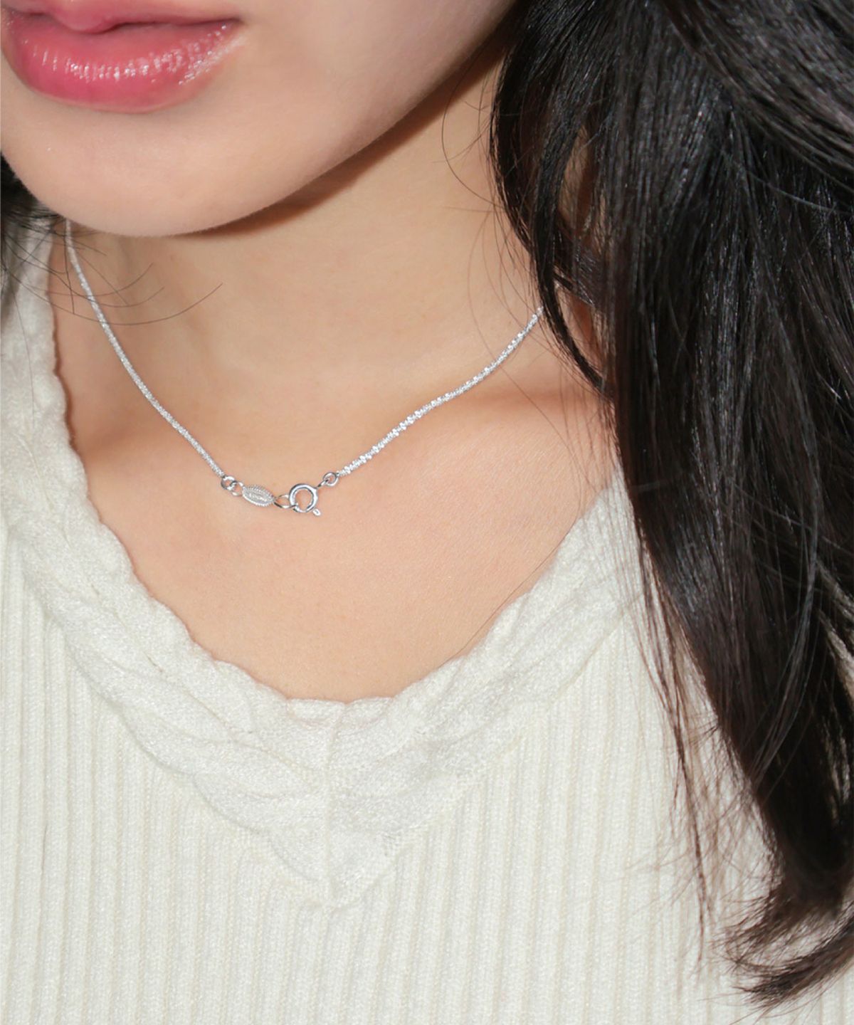 로아시(LOASI) glittering line necklace