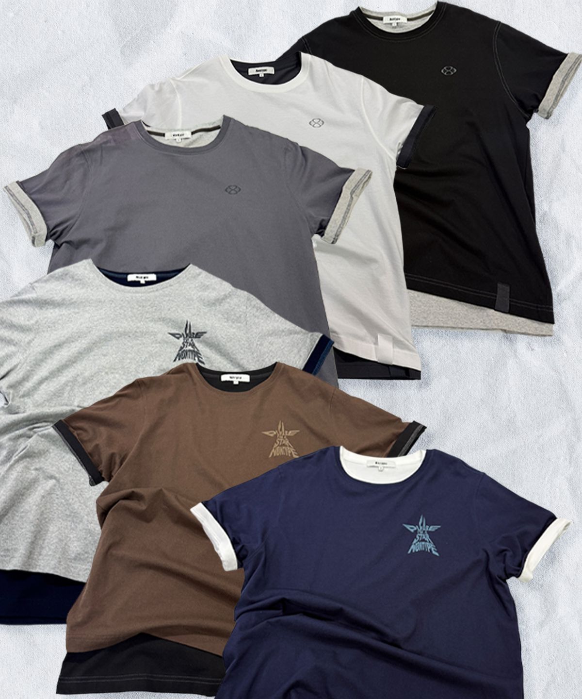 논타입(NONTYPE) [2PACK] SEMI OVERFIT T-SHIRT
