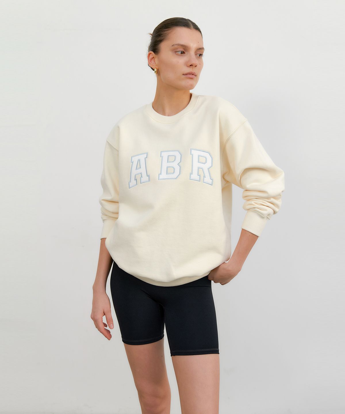 오베르(AUBER) Tension Biker Leggings - Black