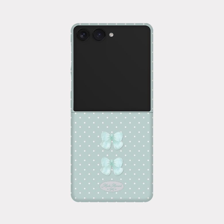 dotty ribbon 디자인 [파츠+제트플립 하드 폰케이스]