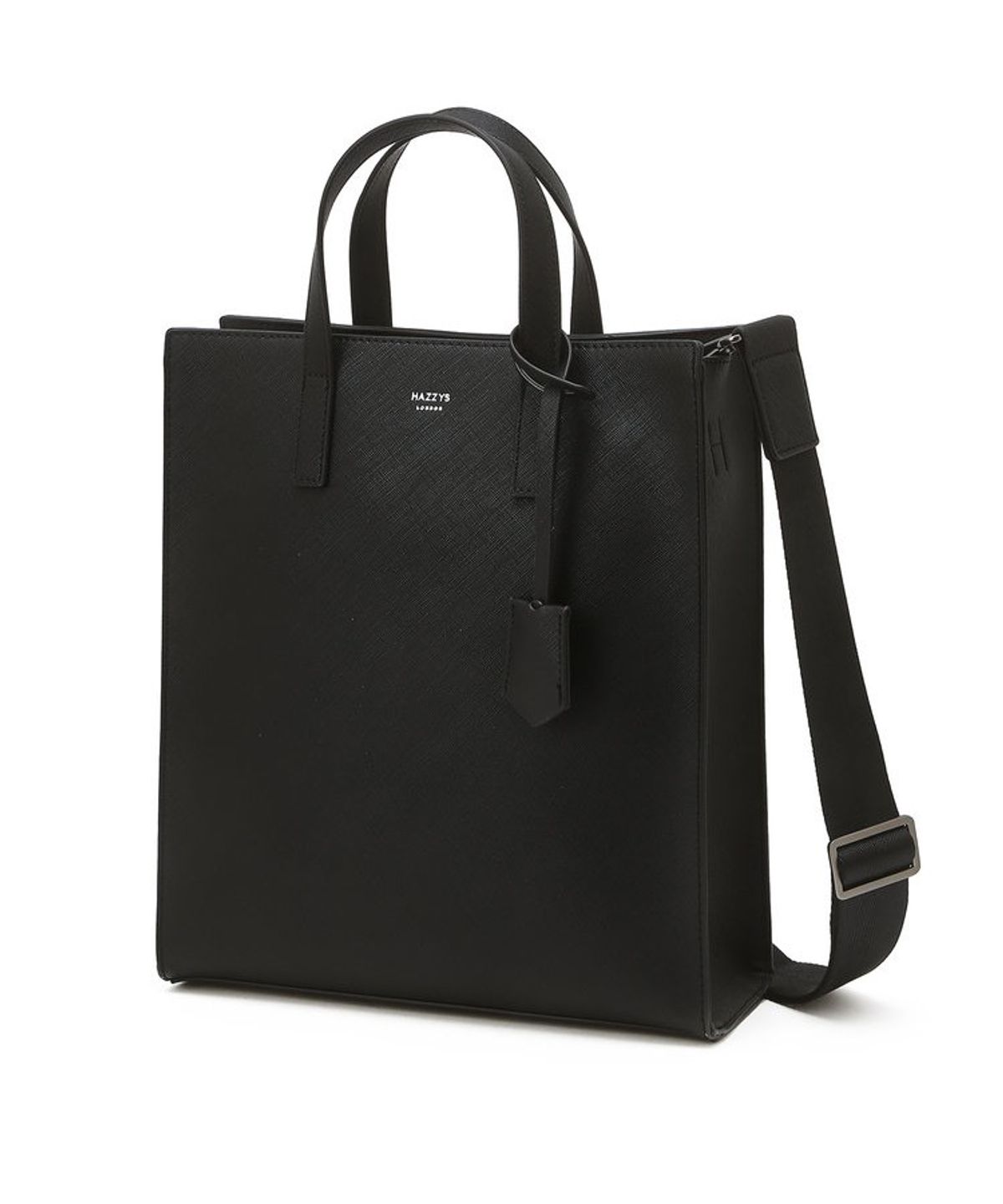 헤지스 맨 액세서리(HAZZYS MEN ACC) 블랙 로고배색 크로스 토트백 31cm HJBA6F885BK