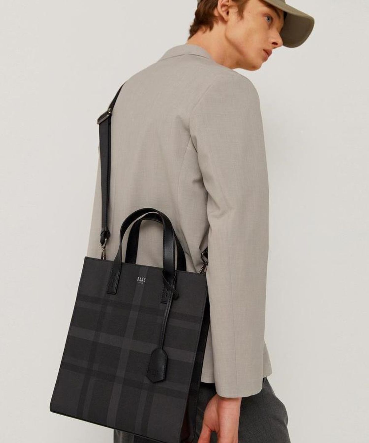 닥스 남성 액세서리(DAKS MEN'S ACCESSORIES) 블랙 타탄체크 DBBA6E976BK