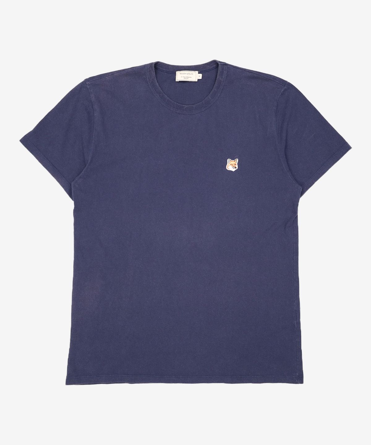 메종 키츠네(MAISON KITSUNE) 폭스헤드 반팔 티셔츠 AM00103KJ0008 P480 NAVY XL