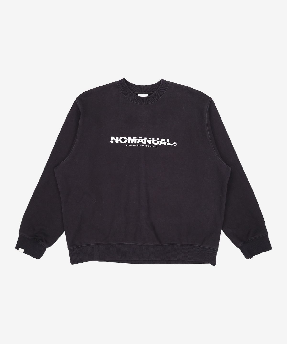 노매뉴얼(NOMANUAL) NEW WORLD SWEATSHIRT - BLACK XL