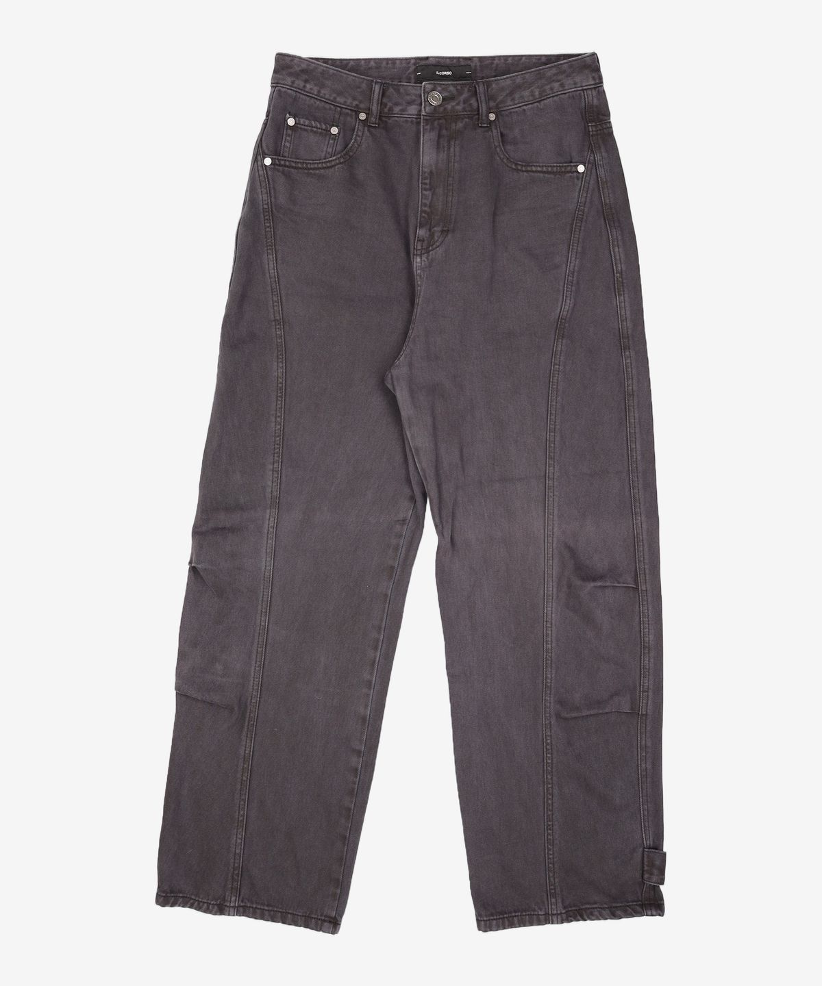 일꼬르소(IL CORSO) 가먼트다잉 웨이브 팬츠 블랙 IEPA3F106BK S