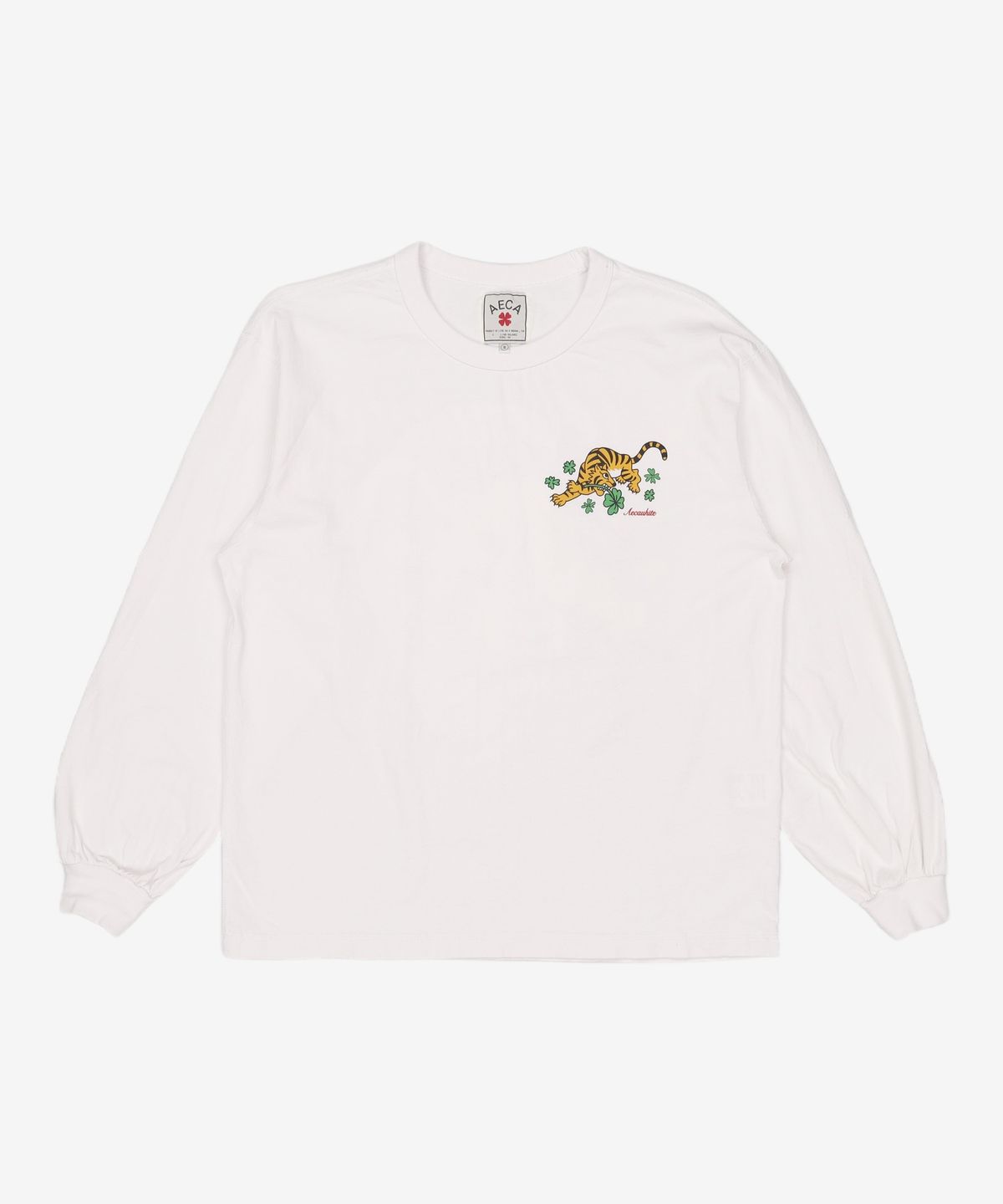 에이카화이트(AECA) CLOVER TIGER LONG SLEEVE-WHITE S