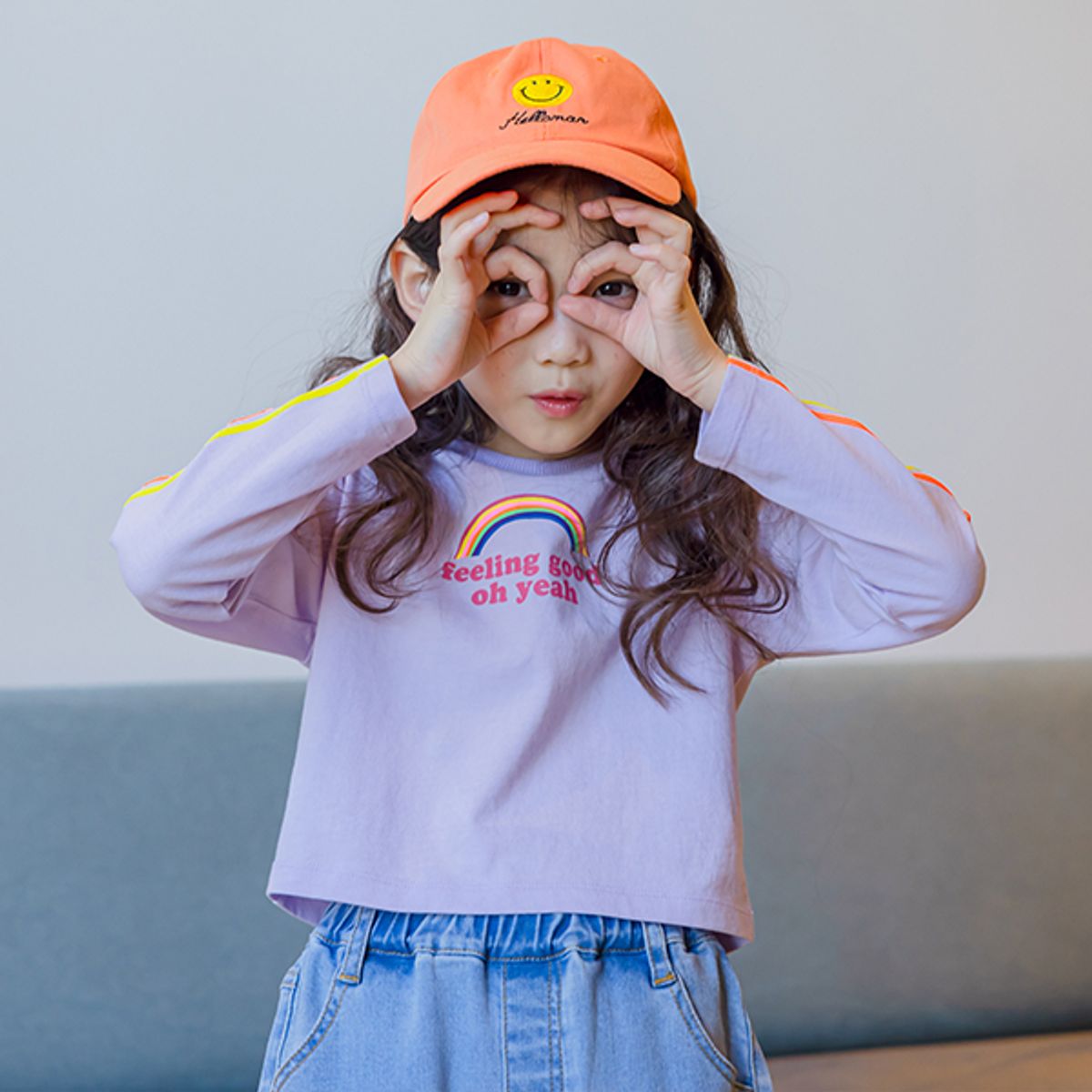 아이러브제이(I LOVE J) 필링굿 크롭 티 JUSTO26
