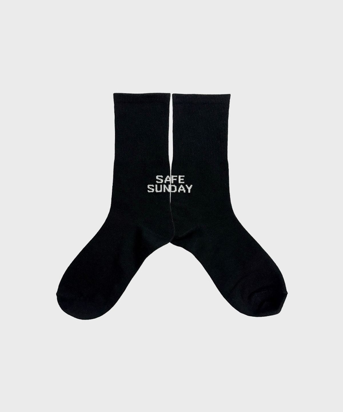 세이프선데이(SAFE SUNDAY) 로고 양말 (블랙)