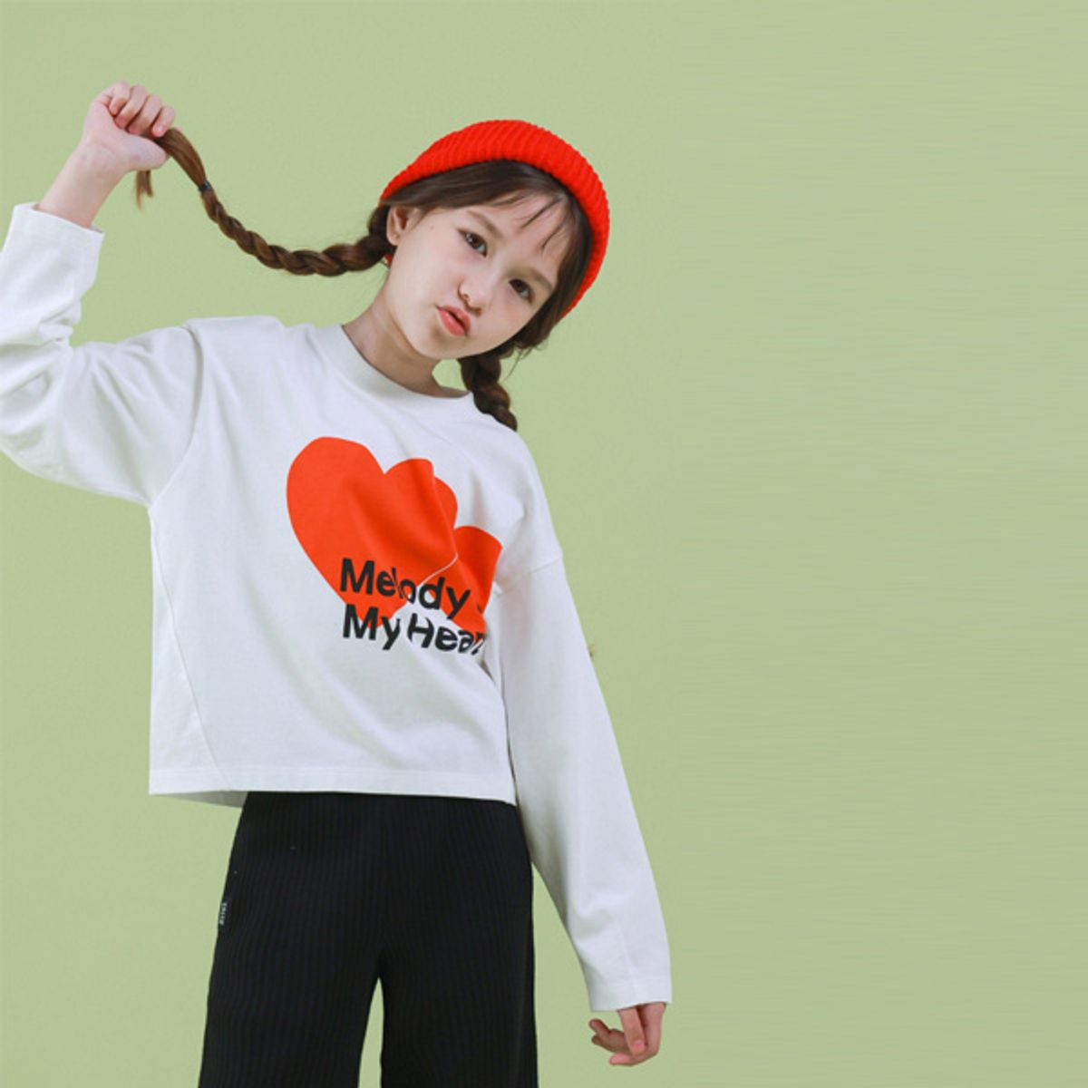아이러브제이(I LOVE J) A.멜로디 하트 티 JVFTO85