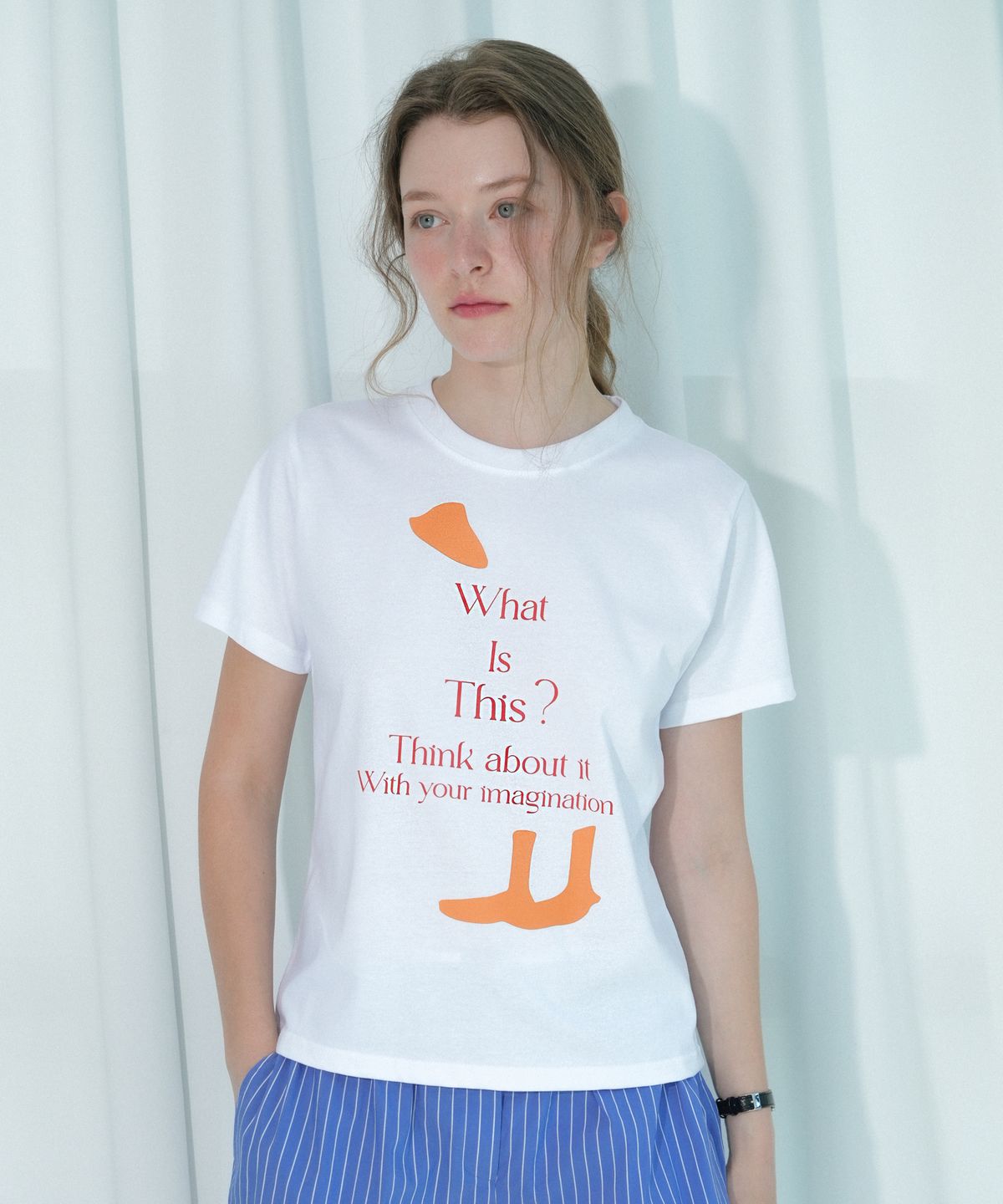 블레티(VLETI) Duck Art Work Printing T-shirt (White)