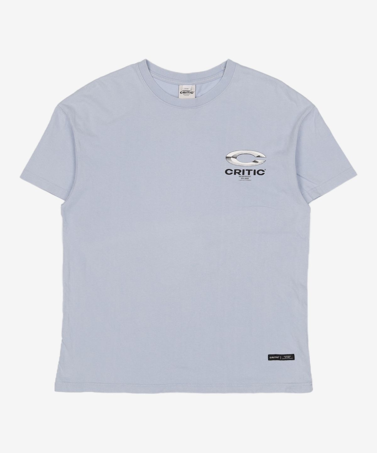 크리틱(CRITIC) Chrome C Logo T-Shirts Sky Blue M