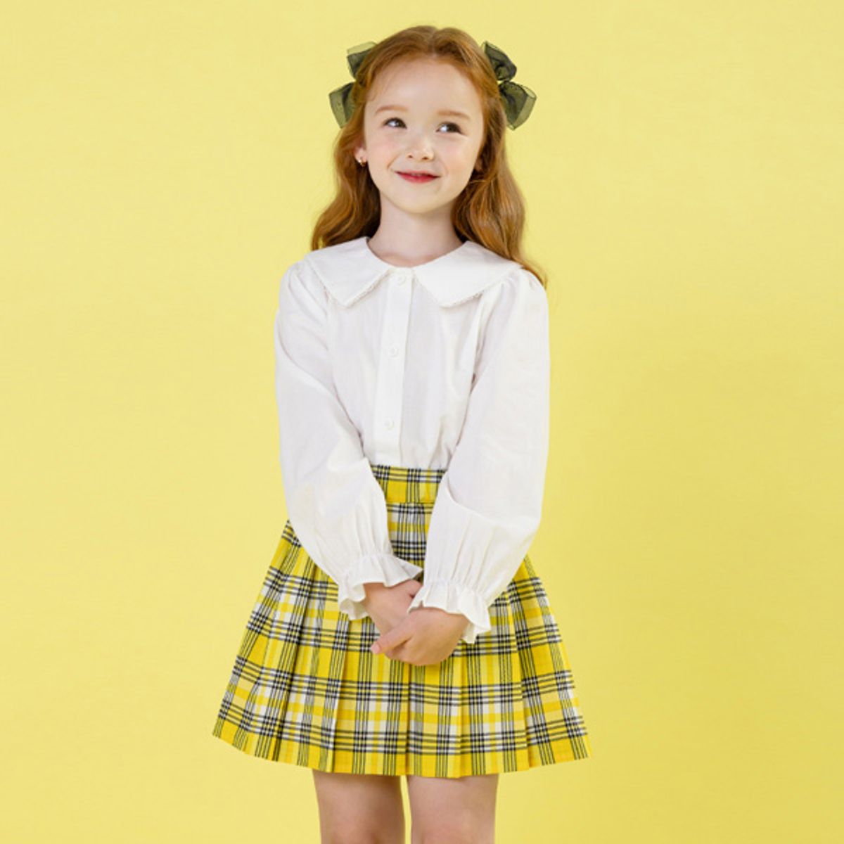 아이러브제이(I LOVE J) 미엘 레이스 카라 블라우스 JWFTO27
